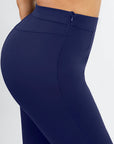 Larisa - High Waist Built-in Shaping Mesh Trousers With Straight Leg