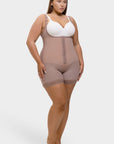 Felicia Short Powernet® - Ademende Latex Body met Open Borst, Buikcontrole en Stevige Compressie Shapewear. - Bella Fit™
