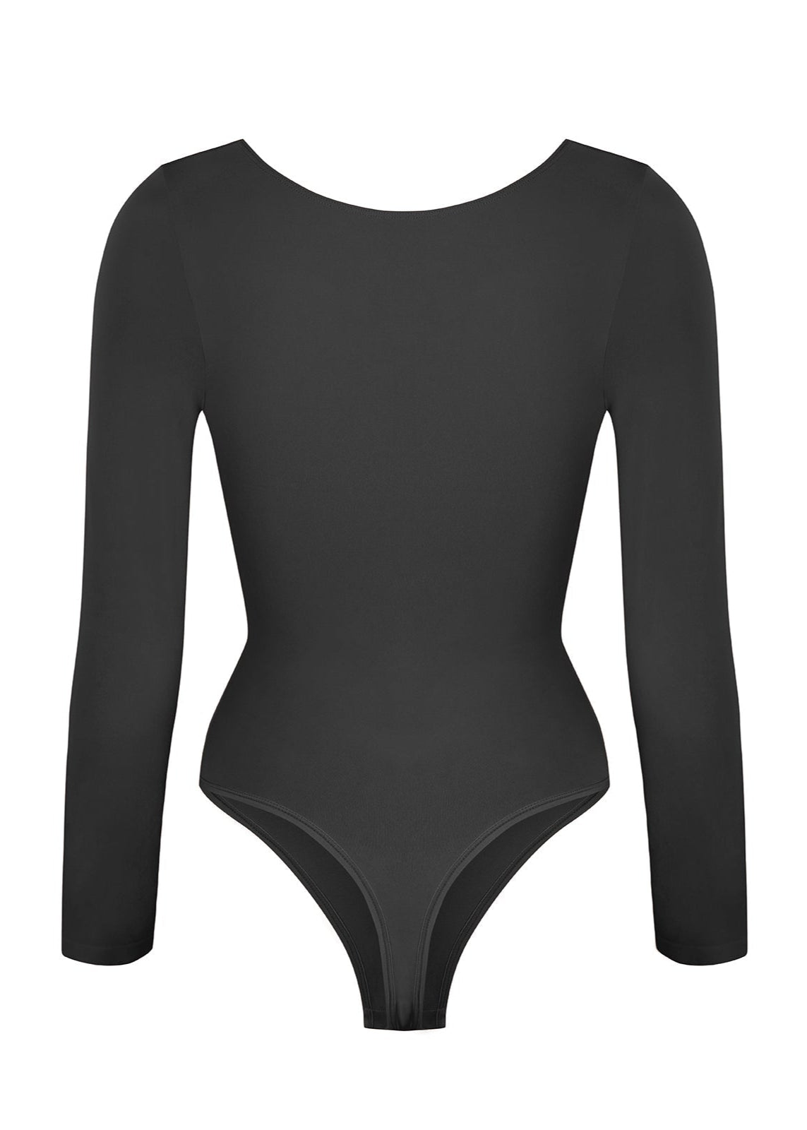 Marcella - Naadloze Lange Mouw Body met String, Borstondersteuning & Buikcontrole - Bella Fit™