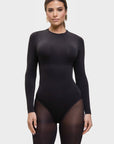 Milena – Ultra - Soft Sculpted Silhouette Naadloze Long - Sleeve Bodysuit - Bella Fit™