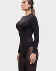 Milena – Ultra - Soft Sculpted Silhouette Naadloze Long - Sleeve Bodysuit - Bella Fit™