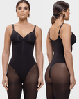 Stefanie Zipper - Naadloos Plunge Bodysuit – Borstondersteuning en Interne Clips - Bella Fit™