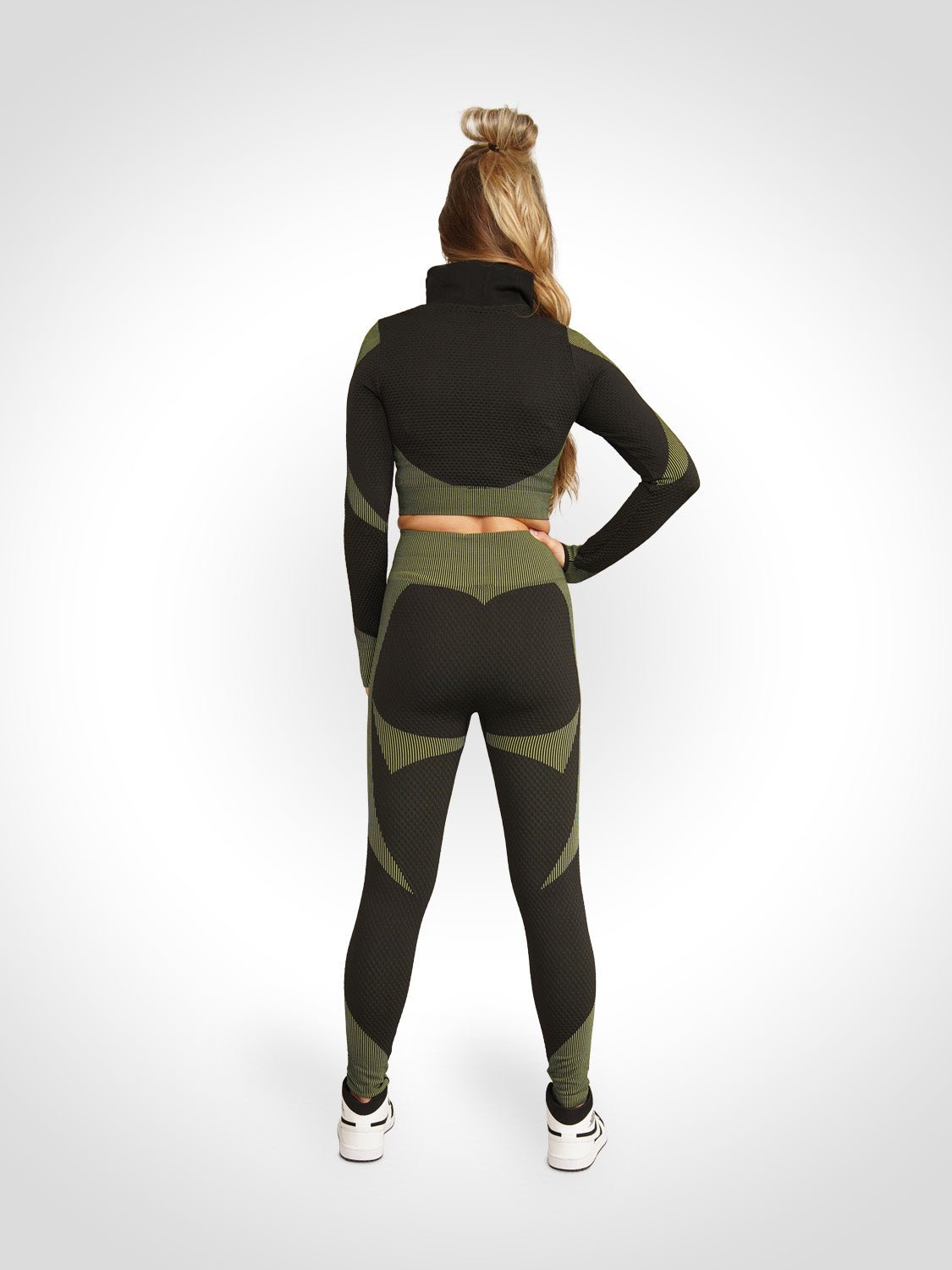 Chelsea - Sport Set Met Ritssluiting En Hoge Taille Legging - Bella Fit™