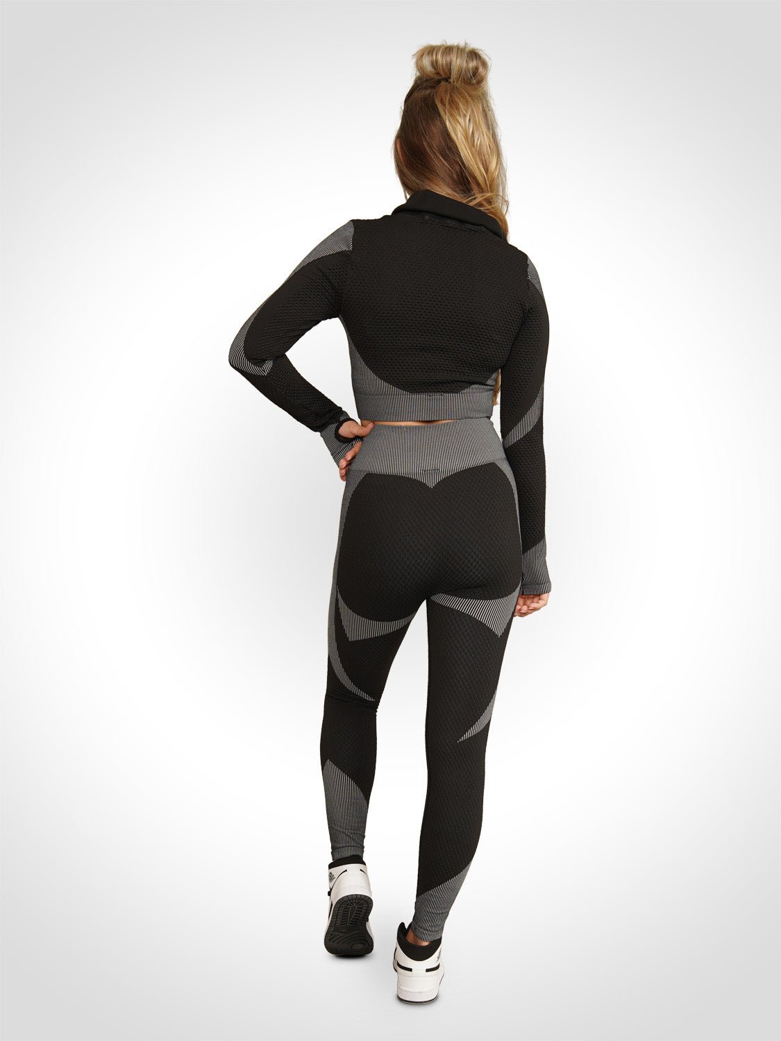 Chelsea - Sport Set Met Ritssluiting En Hoge Taille Legging - Bella Fit™