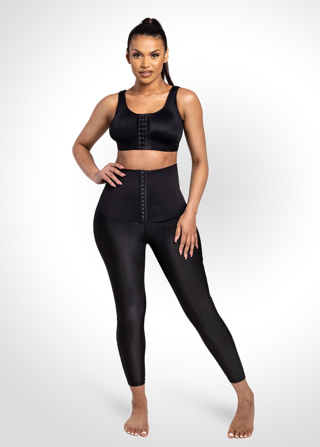 Corrigerende Leggings Afvallen Buik Sportlegging Zweetband