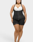 Felicia Short Powernet® - Ademende Latex Body met Open Borst, Buikcontrole en Stevige Compressie Shapewear. - Bella Fit™
