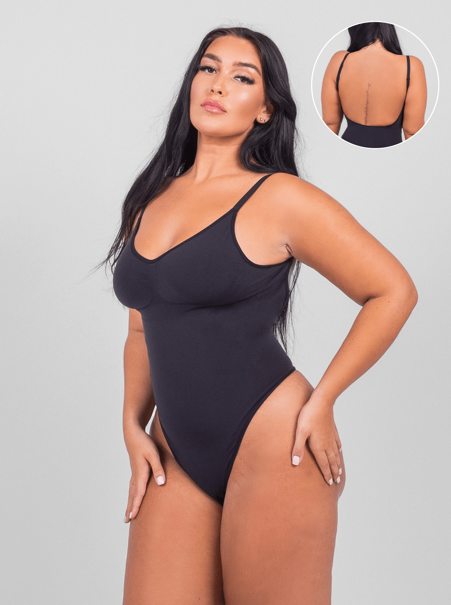 Isabella - Bodysuit String Met Open Rug Design - Bella Fit™