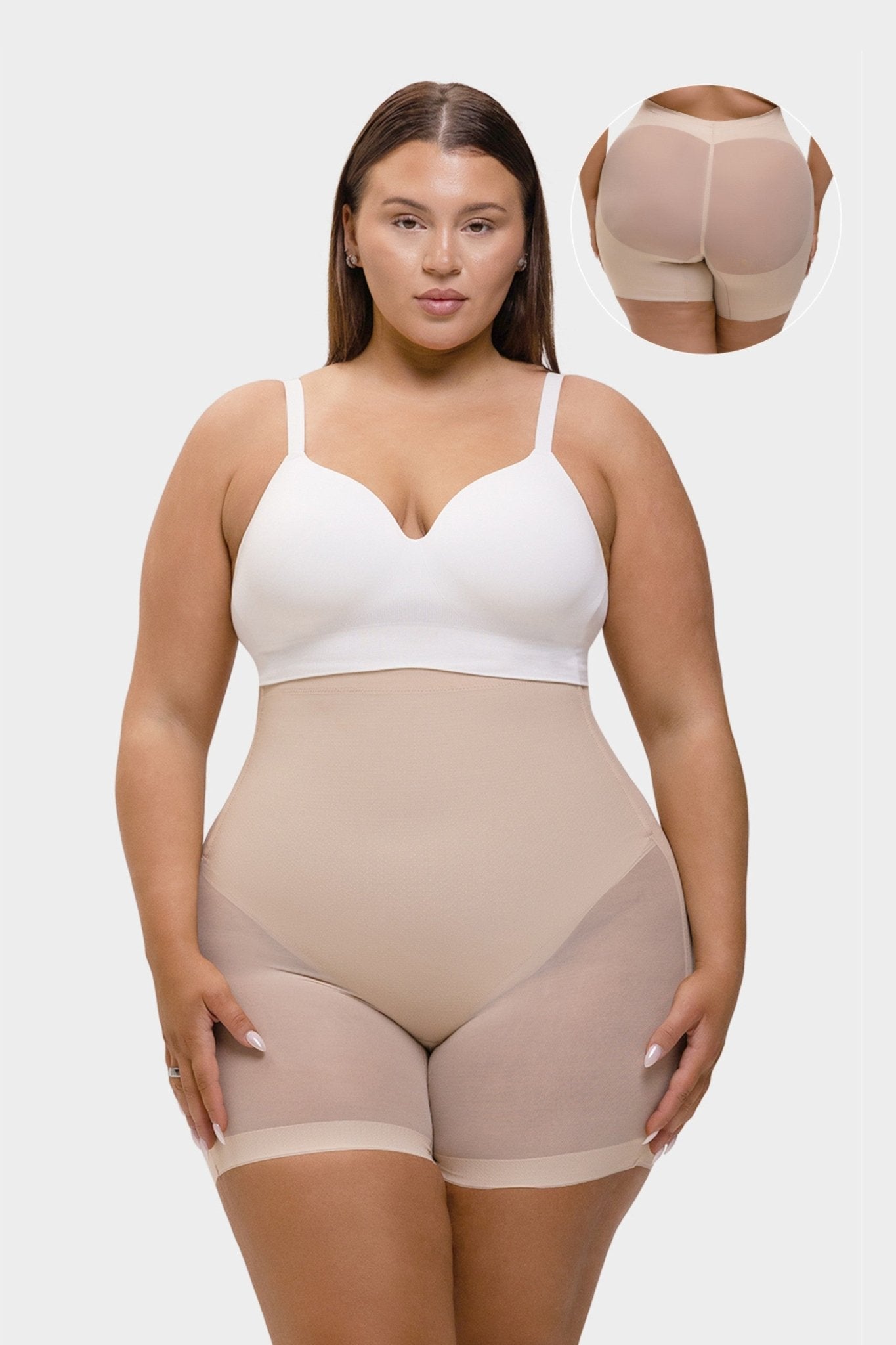 Madison - Buikcorrigerende Shapewear Lage Rug Mesh Bil Lifting Effect - Bella Fit™