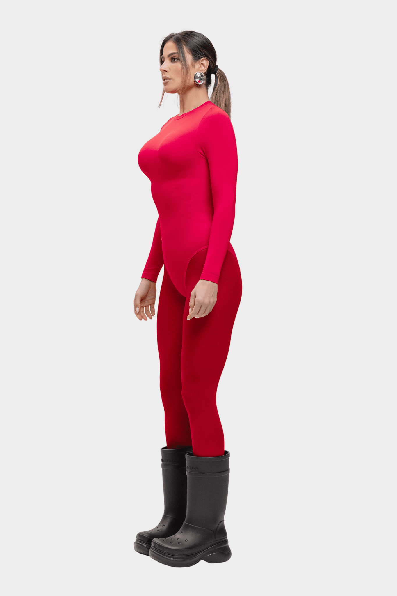 Milena – Ultra - Soft Sculpted Silhouette Naadloze Long - Sleeve Bodysuit - Bella Fit™