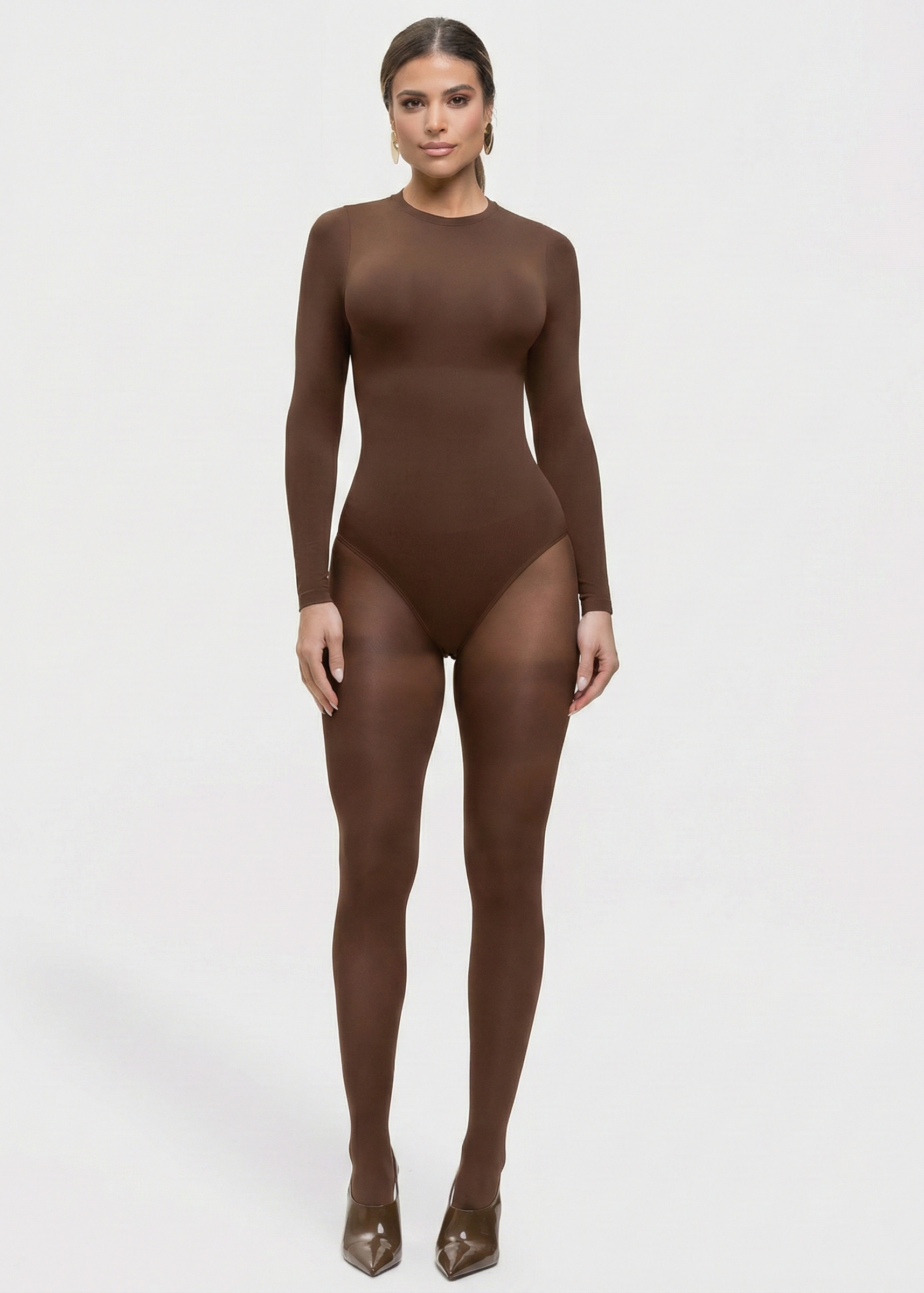 Milena – Ultra-Soft Sculpted Silhouette Naadloze Long-Sleeve Bodysuit