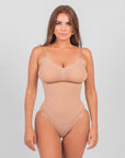 Stefanie Brief - Naadloze Bodysuit Met Spaghetti Schouderbandjes - Bella Fit™