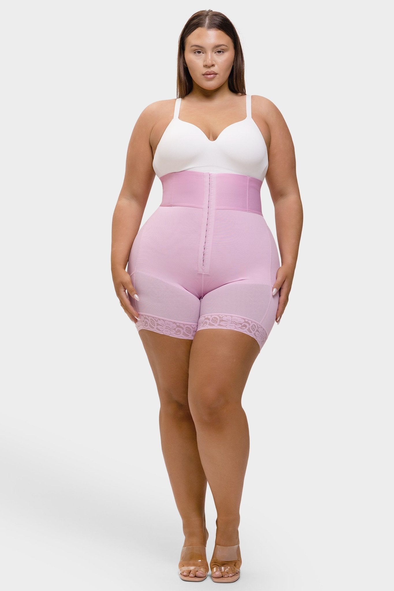 Valentina 2.0 - Hoog Getailleerd Body Shaper 3 Rijen Haakjes En Baleinen - Bella Fit™