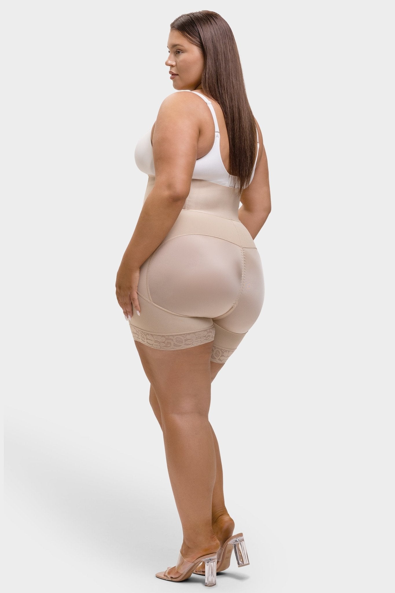 Valentina 2.0 - Hoog Getailleerd Body Shaper 3 Rijen Haakjes En Baleinen - Bella Fit™