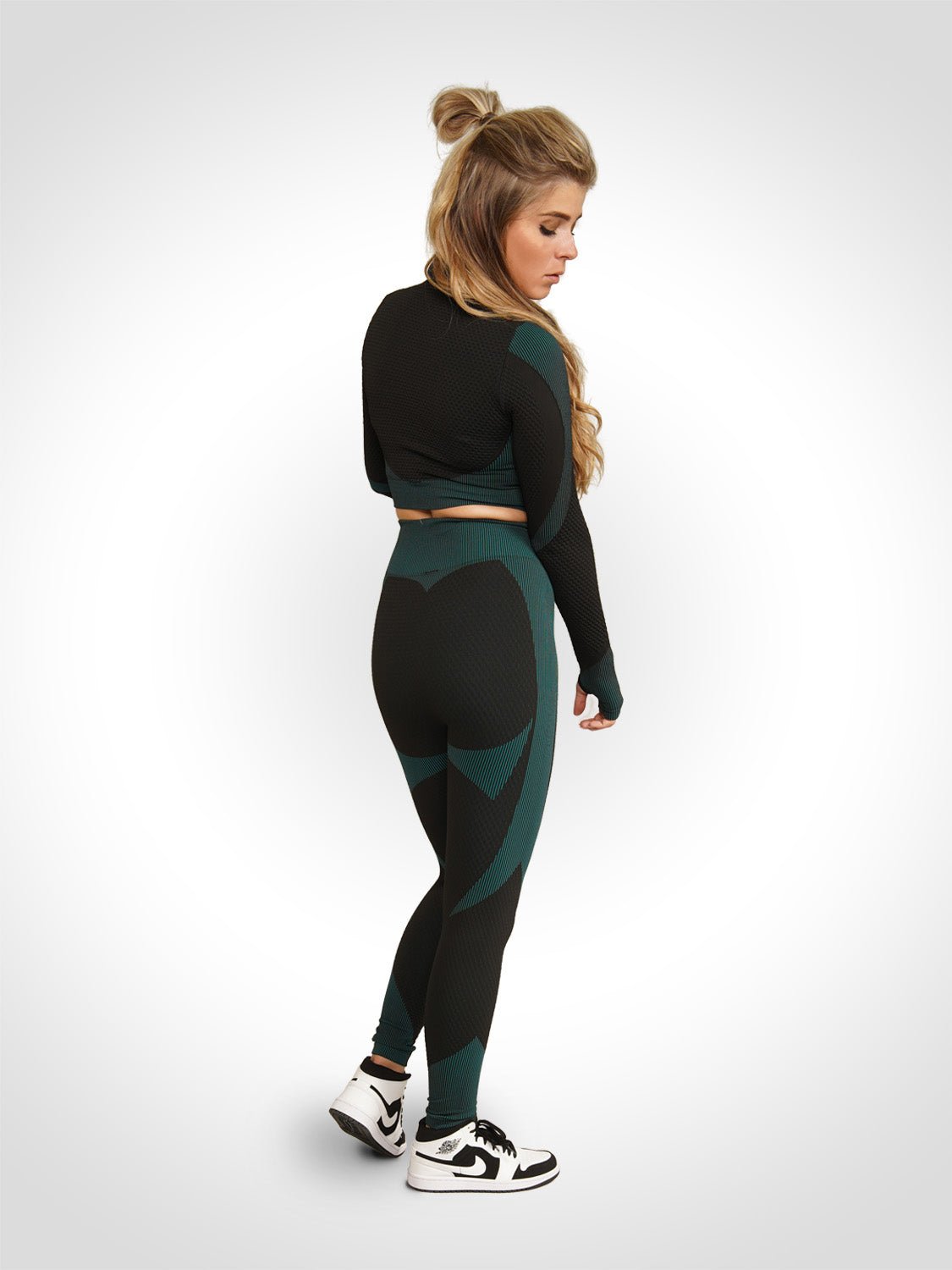 Chelsea - Sport Set Met Ritssluiting En Hoge Taille Legging - Bella Fit™